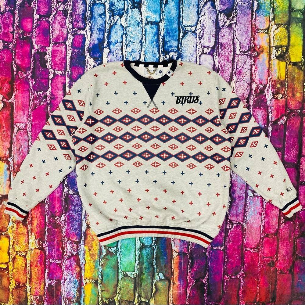 Sabit NYC Birds varsity Crewneck sweater size XXL